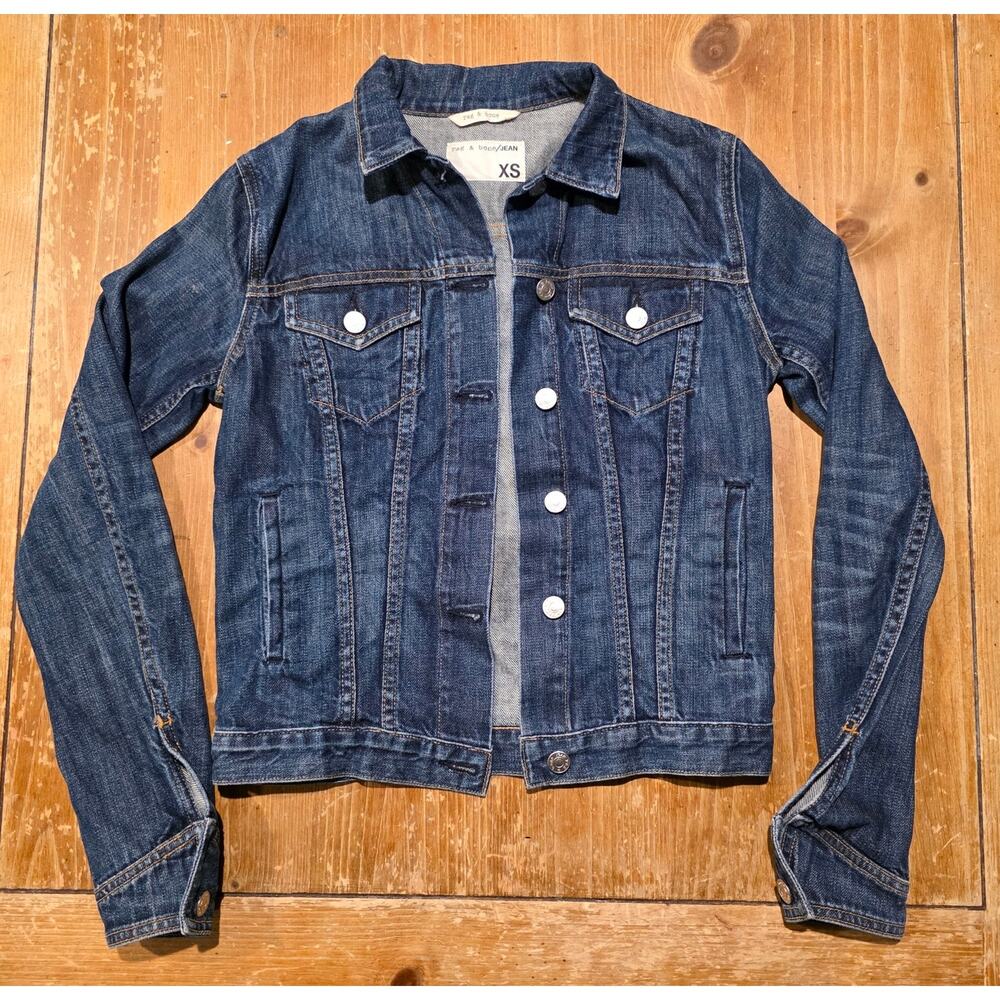 Rag & Bone XS Jacket Womens Medium Indigo Denim Extra Small Girls Juniors
